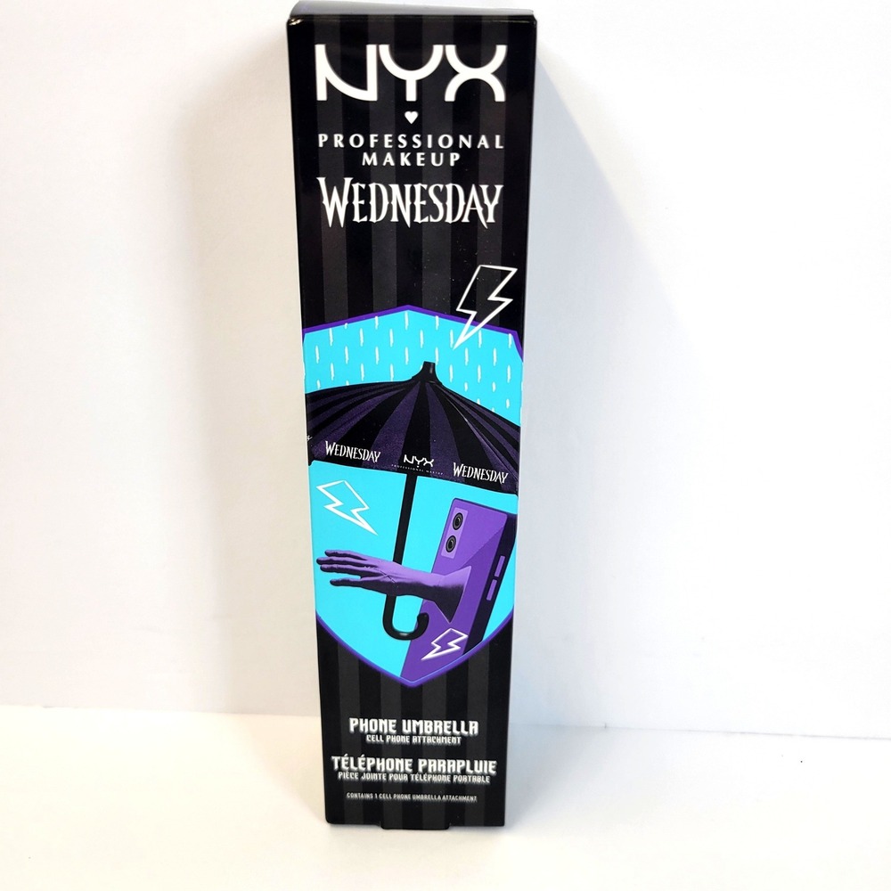 NYX Phone Umbrella Wednesday Addams Women OS Black Purple Cell Phone Attachment